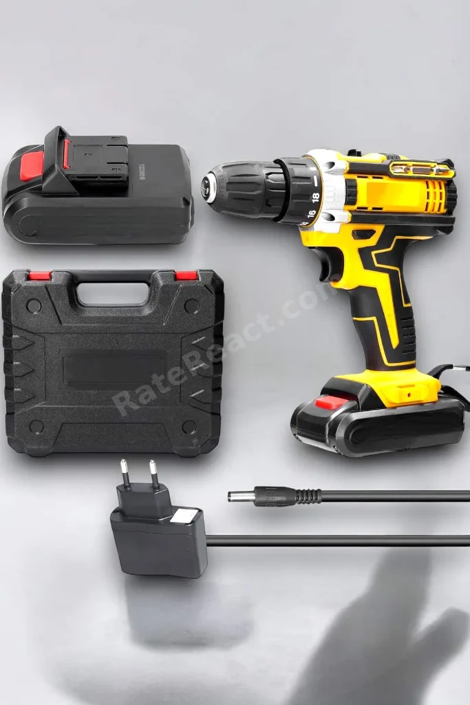 SEMEGLBL 24 Parça Çift Bataryalı Şarjlı Matkap Seti 24W Motor ve Otomatik Mil (184306) Kilitli Tas