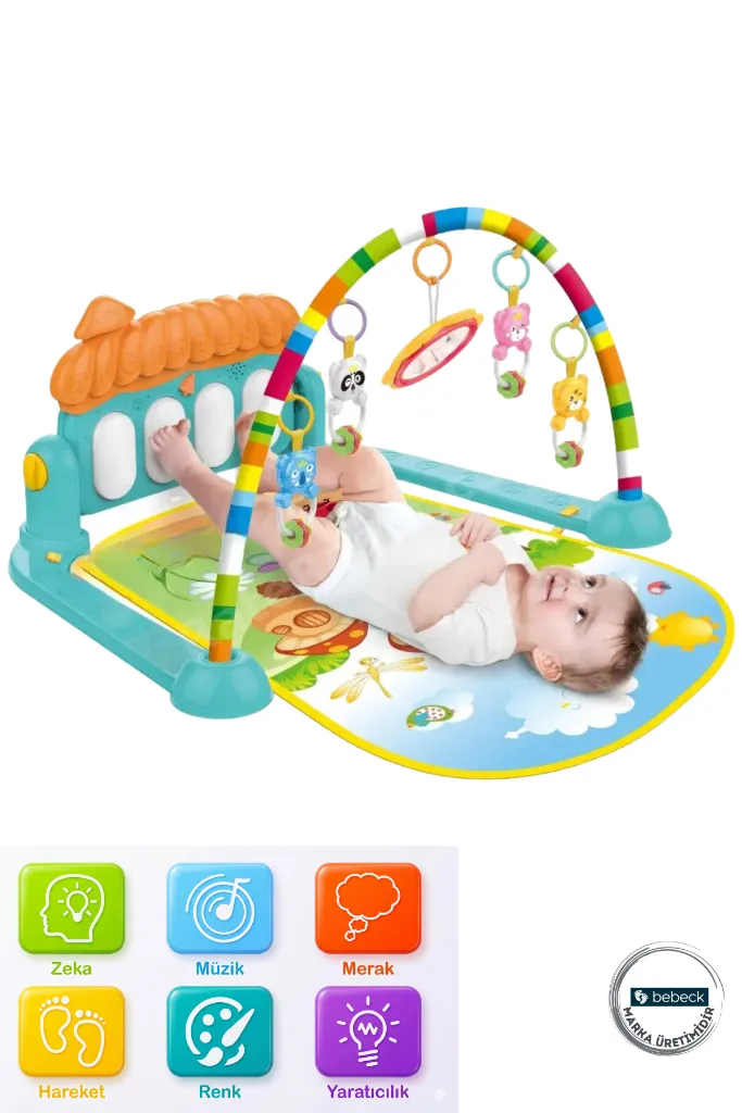 Mantar Piyanolu Aktivite Oyun Halısı Piyanolu Oyun Halısı