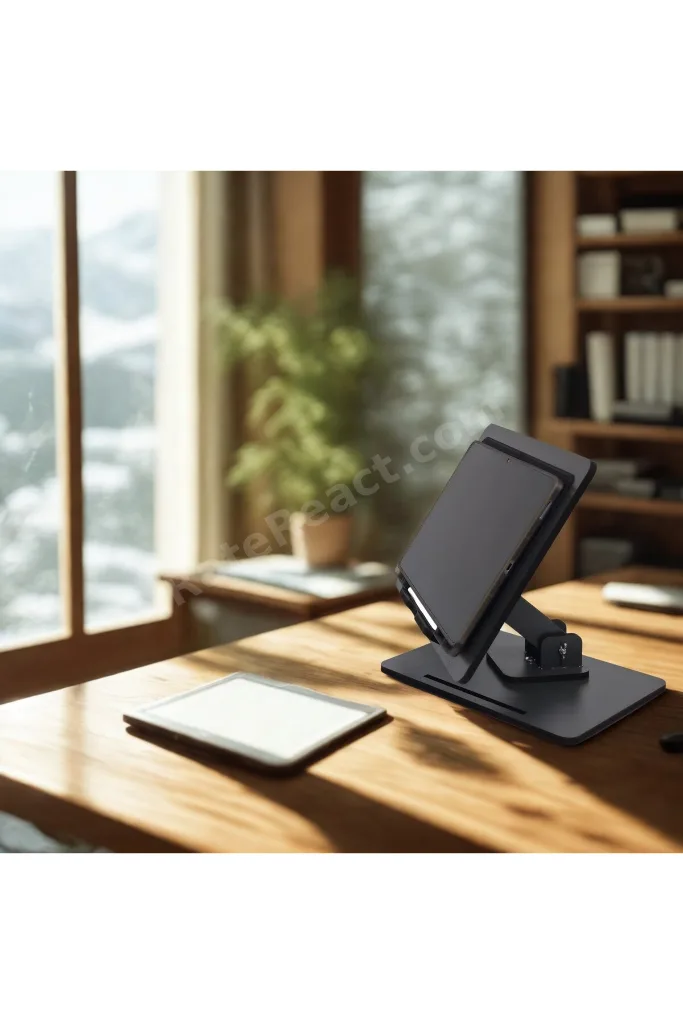 Kitap Okuma, Laptop ve Tablet Standı Yükselebilir Ayarlanabilir 360° Dönebilir Katlanabilir
