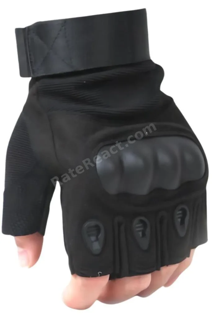 Yarım Parmak Taktik Eldiven Bisiklet Motosiklet Outdoor Eldiven 2XL//SİYAH