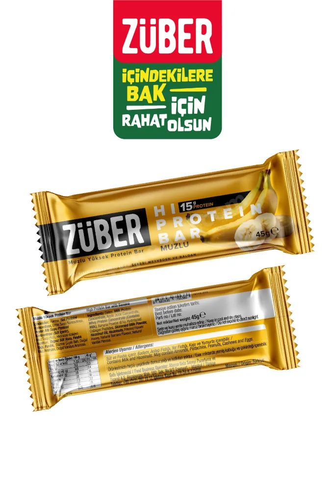 Hi Protein Muzlu Yüksek Protein Bar 45g x 6 Adet (15g Protein)