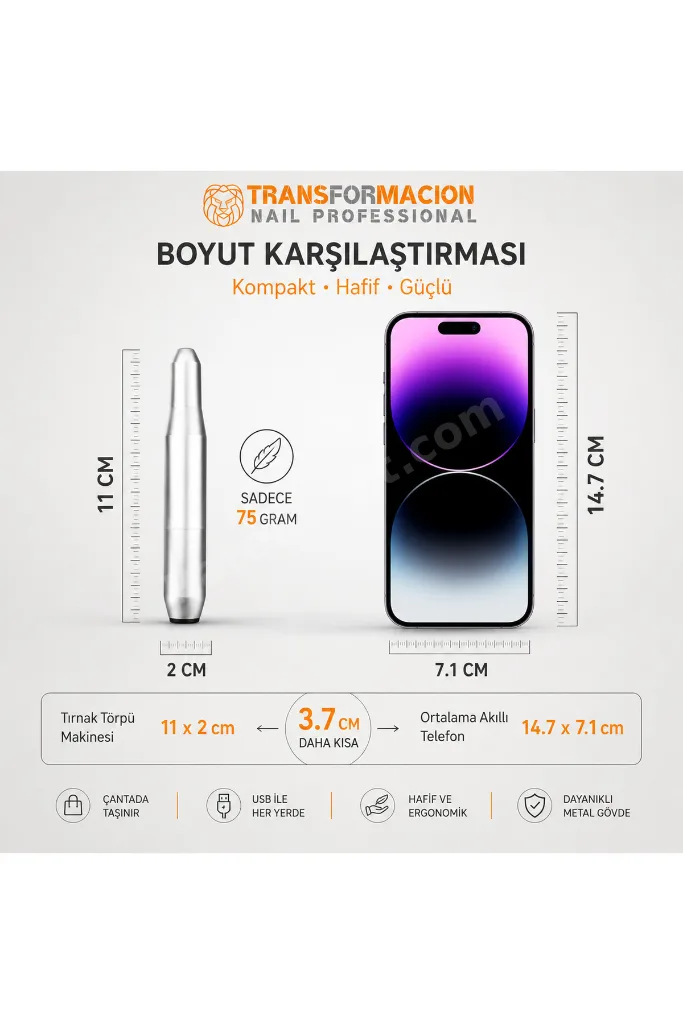 Profesyonel Elektrikli Törpü Seti, 44 Parça Manikür Pedikür Tırnak Bakım Freze Makinesi 714663