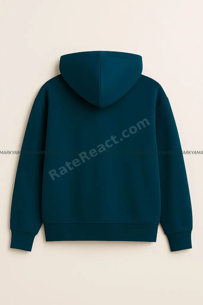 Unisex Fermuarlı Polarlı Kapüşonlu Kanguru Cepli Oversize Kışlık Hoodie Ceket