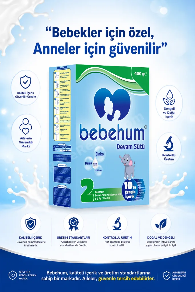 2 Numara Devam Sütü 6-9 Ay 400 gr x 10 Adet