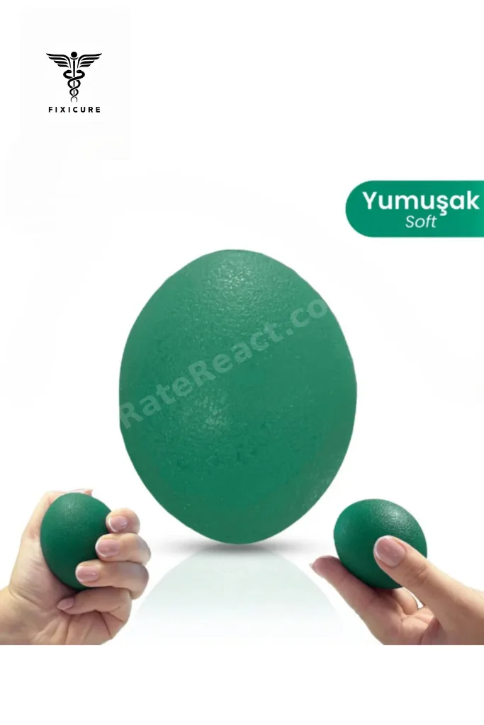 El Egzersiz Topu Stress Topu Yeşil Yumuşak Silikon Fizik Tedavi El Çalıştırma Parmak Güçlendirme