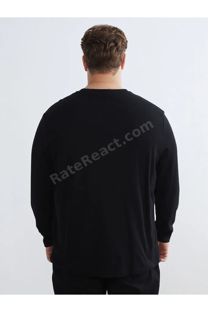 Çelebi Store'dan Kaliteli Parçalar Büyük Beden Sıfır Roba Yaka Erkek Sweatshirt
