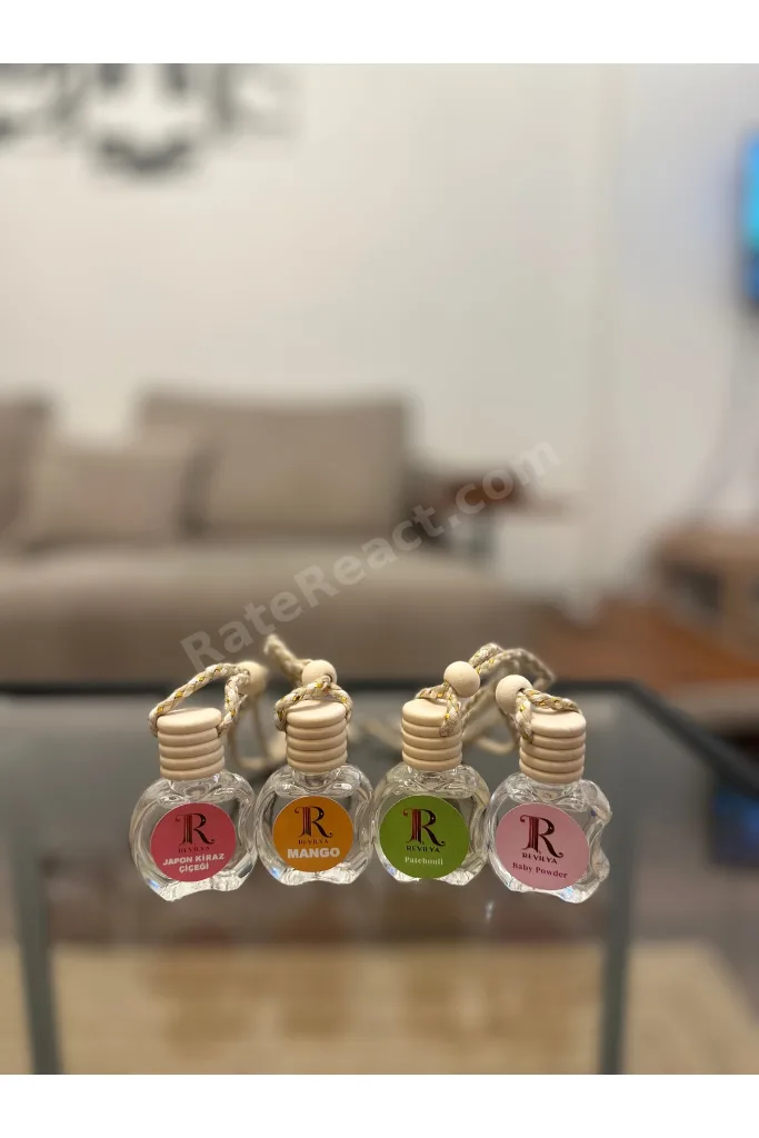 8 ml4’lü Araç ve Mini Mekan Koku Seti Paçuli Pudra Japon Kirazı Mango Doğal Kalıcı Set