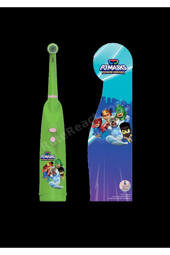 PJ Masks (Pijamaskeliler) Çift Tuşlu Pilli Çocuk Diş Fırçası -