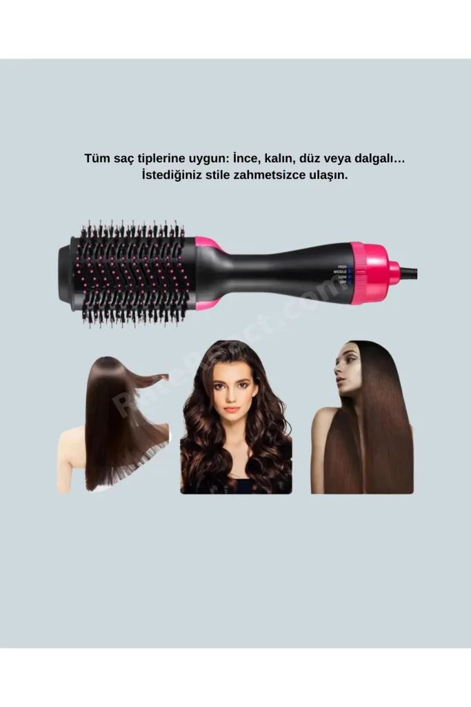 ShopletSell Oval Tasarımlı Profesyonel Fönlü Saç Şekillendirici 1274129