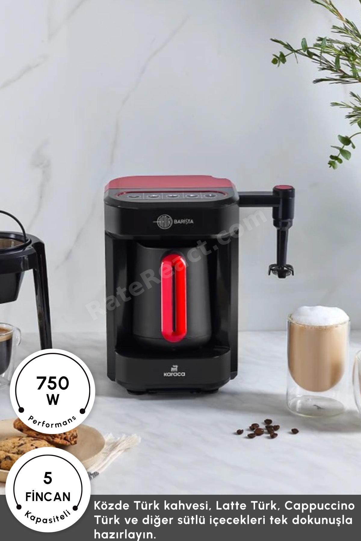 Hatır Barista Cappuccino ve Türk Kahve Makinesi İmperial Red