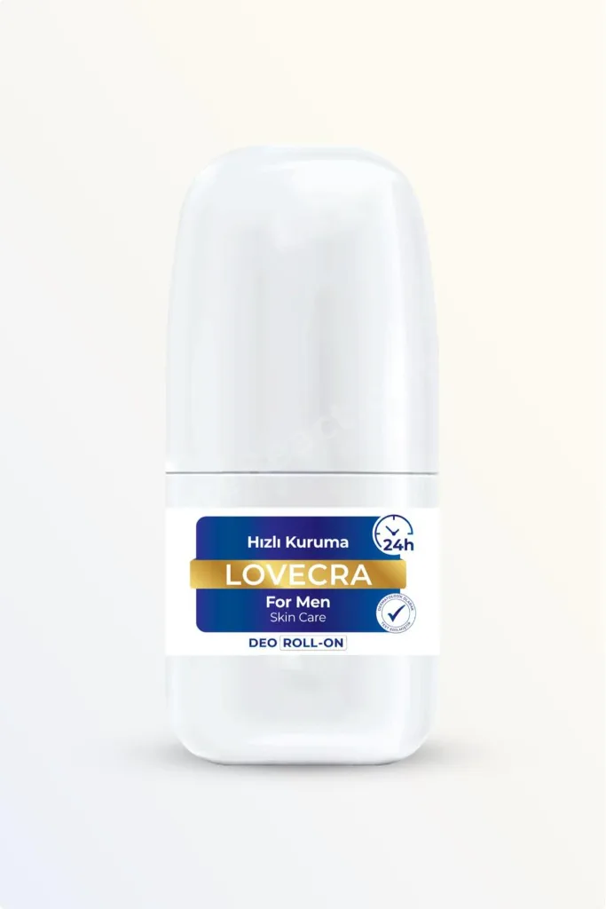 Doğal Erkek Deo Roll On 24 Saat Etkili Terleme Önleyici Ter Kokusuna Karşı Koruma Hassas Cilt 50 ml