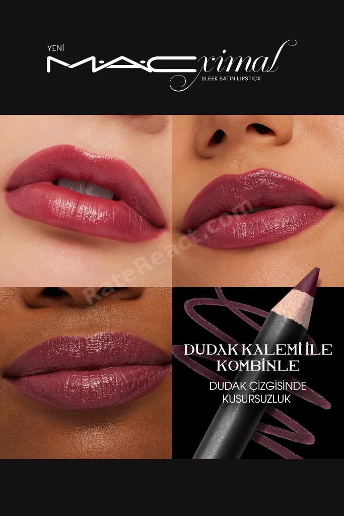 MACximal Mini Sleek Satin Lipstick İkonik Saten Bitişli Ruj-CREME IN YOUR COFFEE 1.5GM