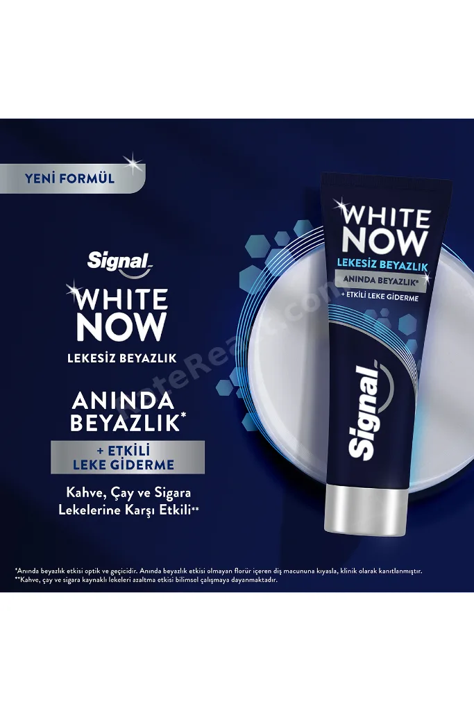 White Now Diş Macunu Lekesiz Beyazlık Etkili Leke Giderme 75 ml x3