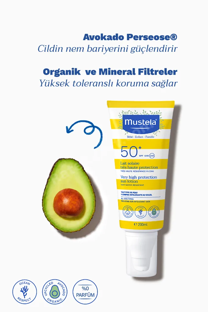Çok Yüksek Koruma Faktörlü Güneş Losyonu Tüm Aile İçin Spf 50+ 200 ml