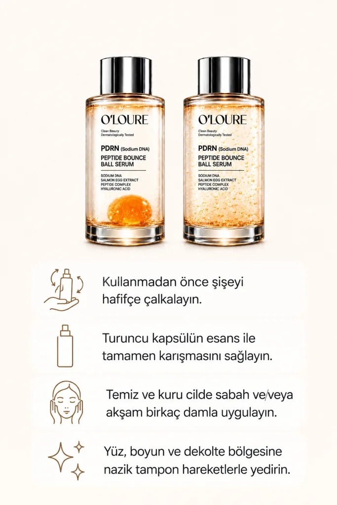 PDRN SOMON DNA Peptide Bounce Ball Yenileyici ve Sıkılaştırıcı Cilt Serumu 30 ml
