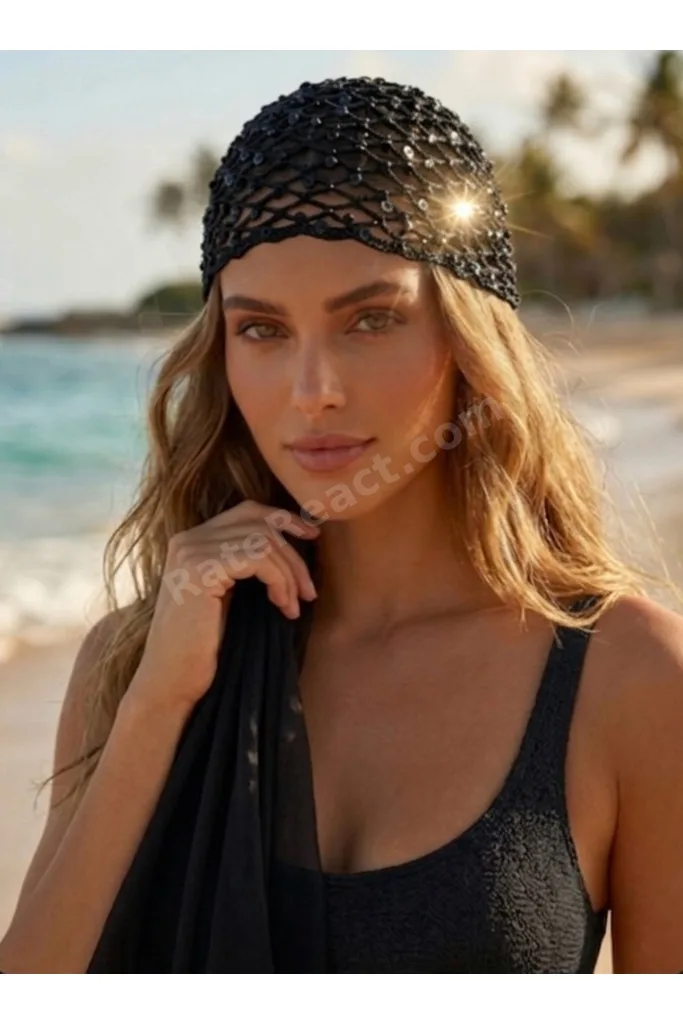 ELÉA BOHO HEADPIECE-Payet İşlemeli Bohem Saç Aksesuarı Kadın El Yapımı Plaj & Resort Saç Filesi