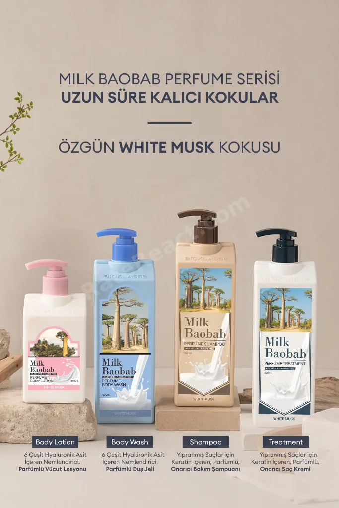 6 Hyalüronik Asit ile Nemlendiren Parfümlü Duş Jeli Perfume Body Wash (White Musk)
