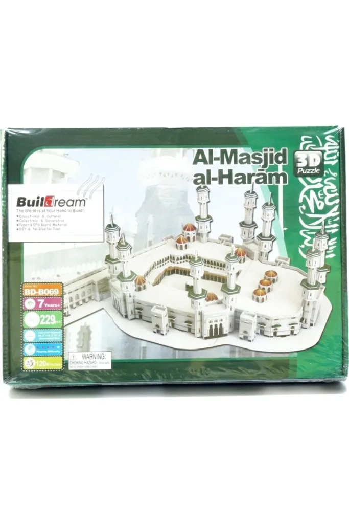 Mescidi Haram Kabe 3d Puzzle 3 Boyutlu Mekke Cami Maketi Yapma