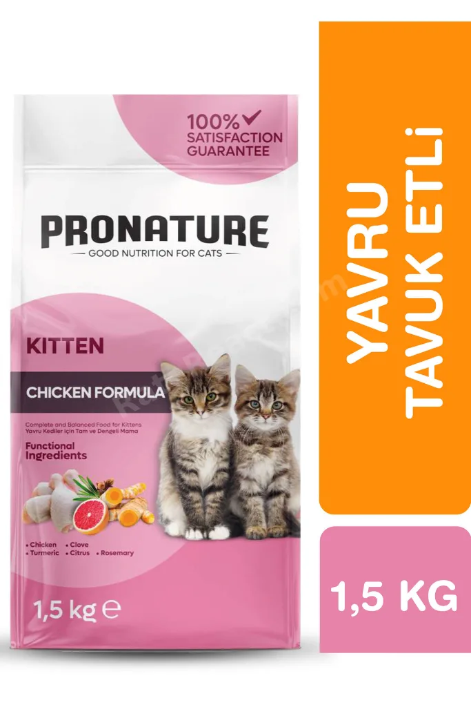 Yavru Kuru Kedi Maması (Daily Growth) - Tavuk Etli ve Pirinçli - 1,5 KG