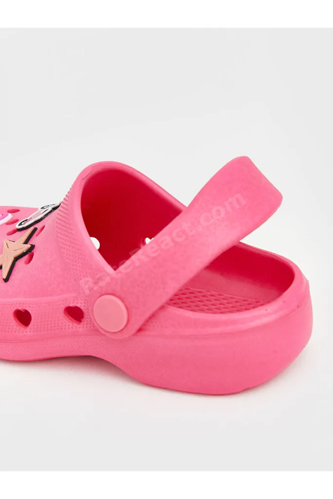 GÜLİS GİYİM'DEN Pembe Barbie Lisanslı Kız Bebek Plaj Terliği