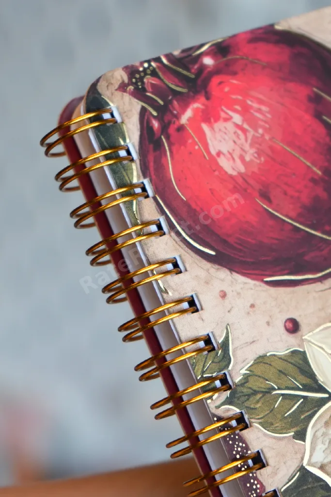 Botanical Collection A5 Premium Spiralli Defter 90gr Çizgili + Sticker