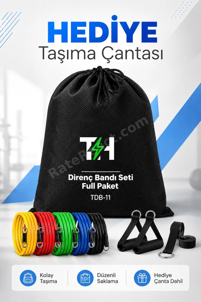 19-30 KG Ayarlanabilir Direnç Bandı Seti 11 Parça Spor Pilates Yoga Egzersiz Barfiks Spor Lastiği
