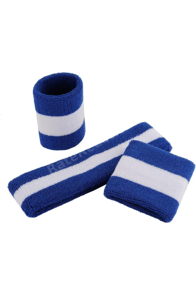 LACİVERT Saç Bandı, Bandana, Hairband, Ve Bileklik 3'lü Takım.