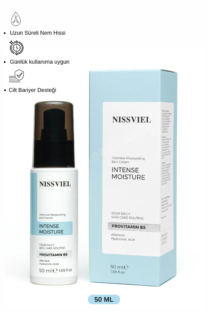 3'lü Aktif Kompleks (Panthenol,Hyaluronic,Allantoin) Yoğun Nemlendirici 50 ML
