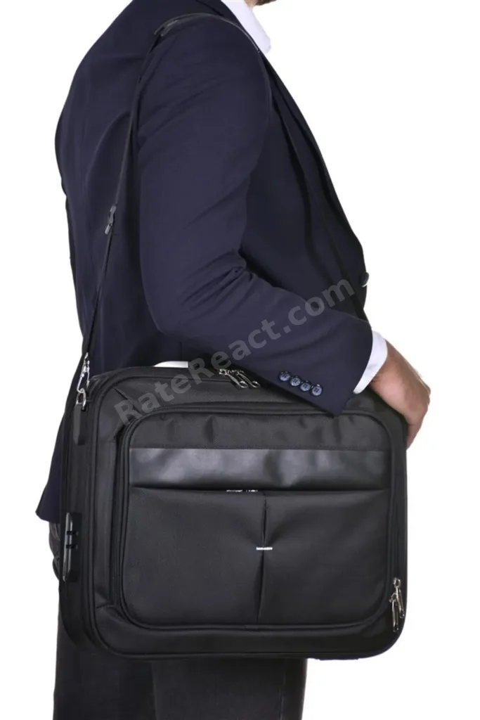 Laptop Çantası Notebook Çantası Kasalı Korumalı Laptop Çantası Askılı Lüx Kasalı Evrak Çantası 16"