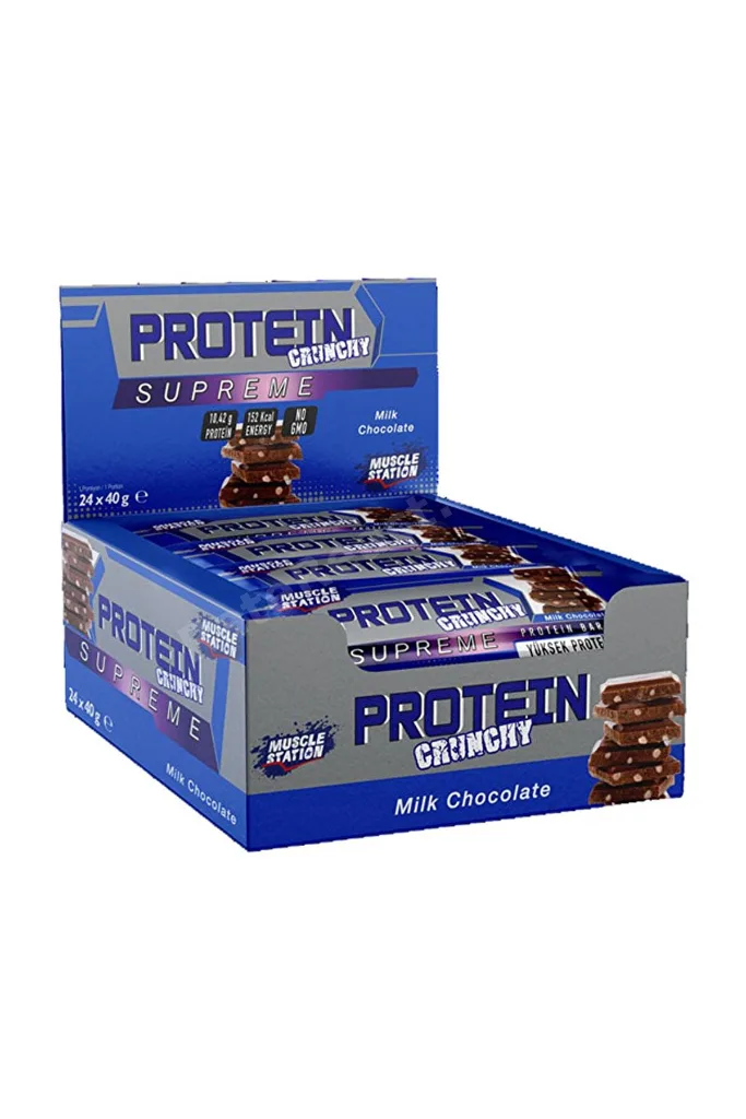 Supreme Crunchy Protein Bar 40 gr 24 Adet Sütlü Çikolata