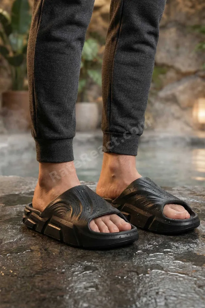 Yazlık Erkek Eva Banyo Bahçe Islak Zemine Uygun Terlik