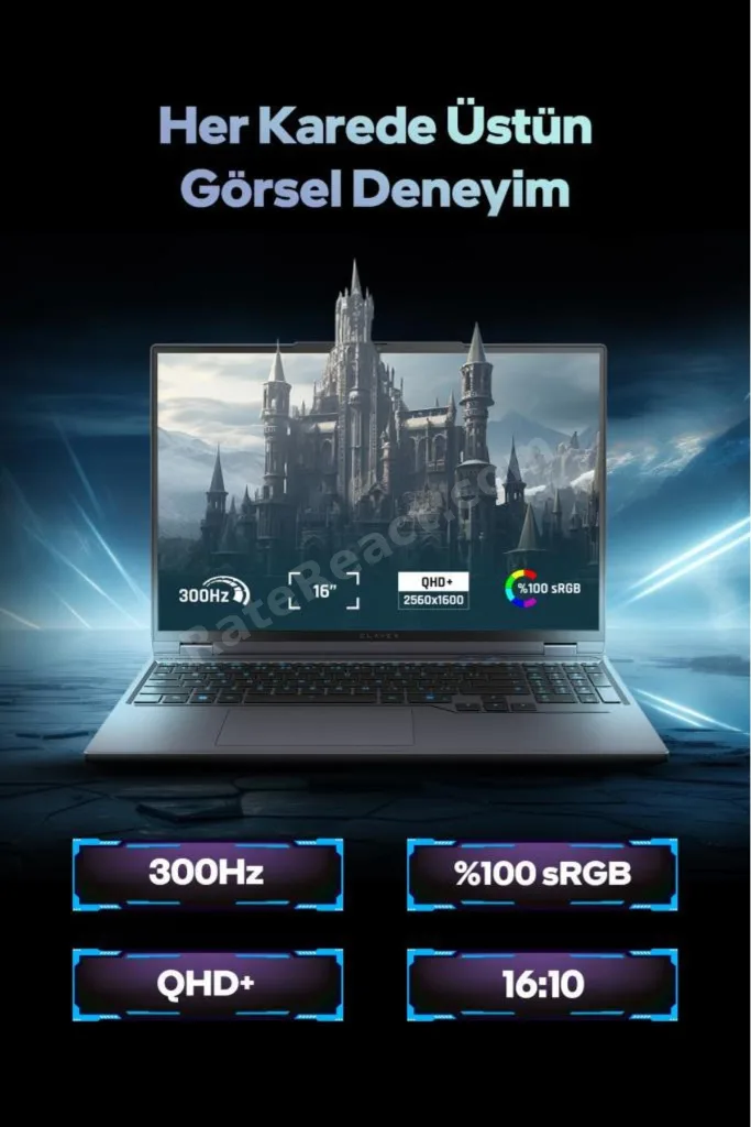 Slayer R9T-5070 V2.12 C2 AMD Ryzen 9 8945HX 32GB RAM 2TB SSD RTX5070 16" 300Hz QHD+ IPS F