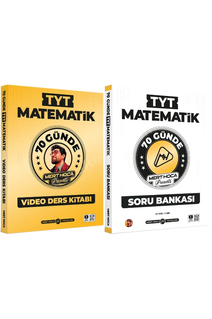 2026 Mert Hoca Tyt 70 Günde Matematik Kampı Video Ders Kitabı Ve Tyt Matematik Soru Bankası Seti