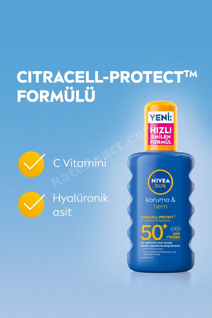 SUN SPF50 Çocuklara Özel Güneş Koruyucu Roll-on 50ml Ve Güneş Koruyucu Vücut Spreyi, Çanta Hediye
