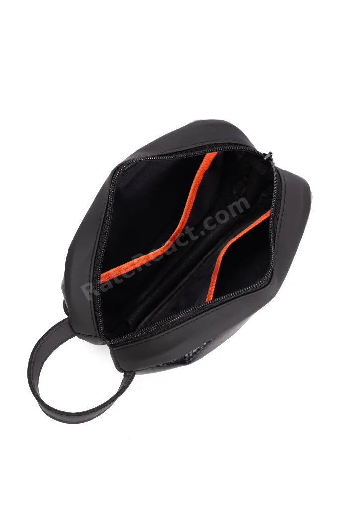 Erkek Deri Portföy Clutch Traş Kozmetik Bakım ve Günlük El Çantası