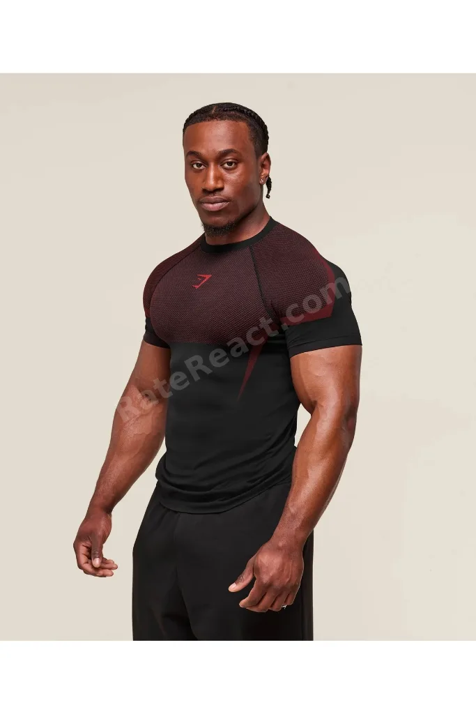 GYMSHARK Onyx 5.0 Seamless T-Shirt