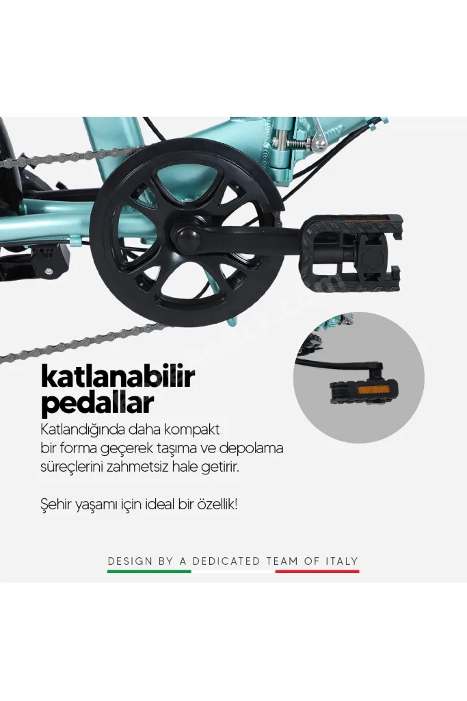 E-Rapido Hidrolik Disk 20 Jant Katlanabilir Elektrikli Bisiklet