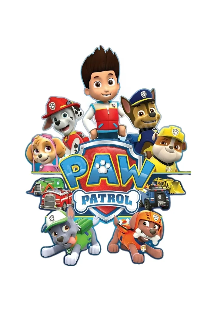 PAW PATROL Yenilebilir Pasta Süsü - PAW PATROL Pasta Resmi Yenilebilir Kağıt - PAW PATROL Doğum Günü Konsepti