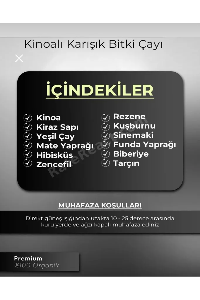 Form Çayı Kinoa
