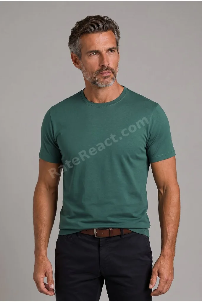 Yeşil Bisiklet Yaka T-shirt