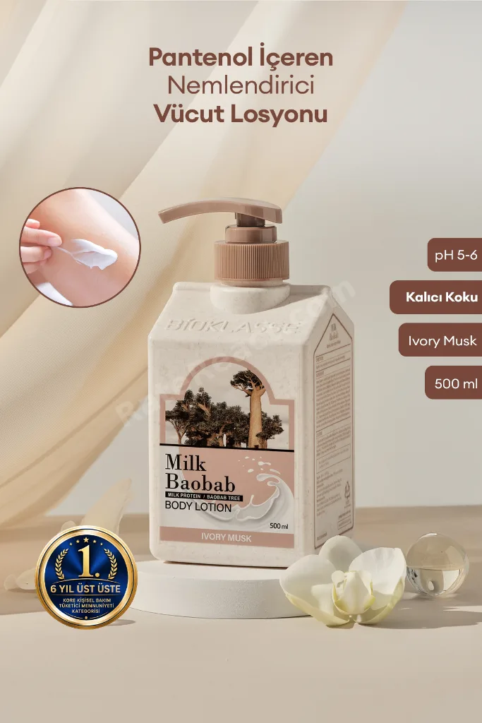 Pantenol İçeren Nemlendirici Vücut Losyonu Original Body Lotion (Ivory Musk)