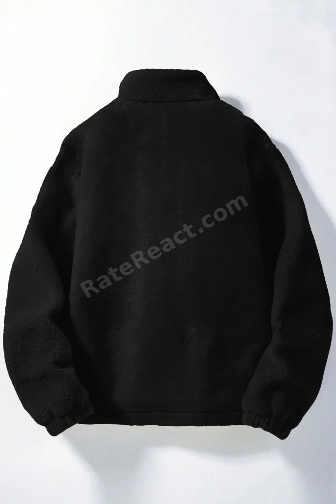 Ghassy Co. Erkek Alaska Regular Peluş Sherpa Kışlık  Tam Fermuarlı Polar Sweatshirt