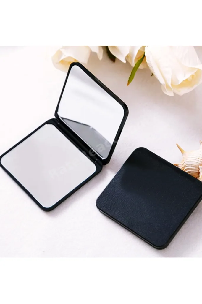 AYN-100 Mini Katlanabilir Portatif Ayna- Taşınabilir Makyaj Aynası - Cep/çanta Aynası