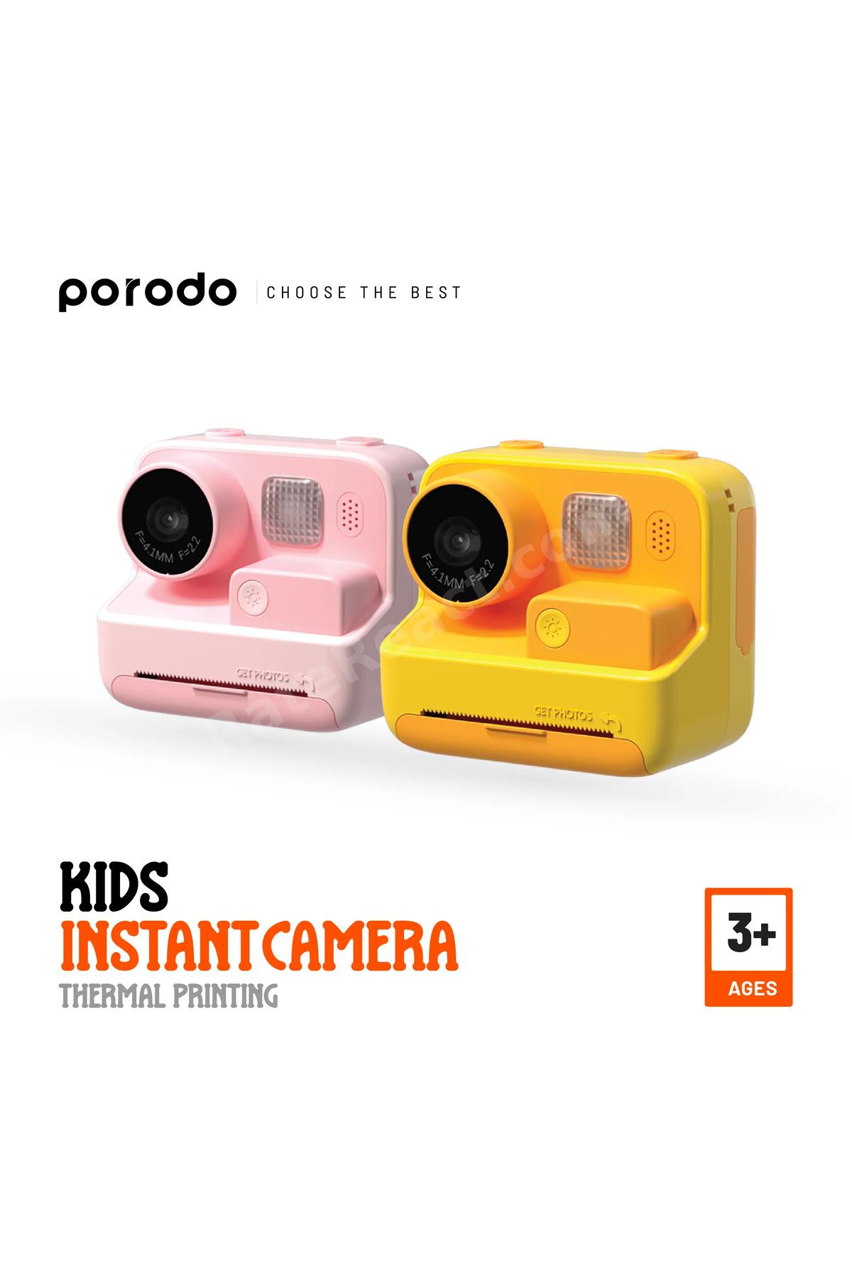 Şipşak Çocuk Fotoğraf Makinesi, 48MP Termal Anında Baskı Yapan Kamera, 1080P Full HD Video Kaydı