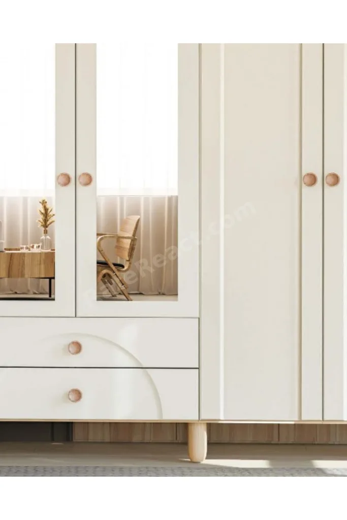 Papatya 6 Kapaklı Gardrop / 6 Kapılı Dolap / Komple MDF / Modern Tasarım