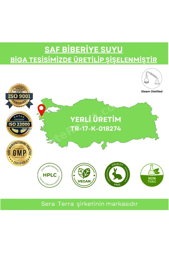 Saf Biberiye Suyu Saç Bakım Toniği 100 ml – %100 Saf, Doğal Saç Güçlendirici ve Canlandırıcı Doğal Bakım Spreyi