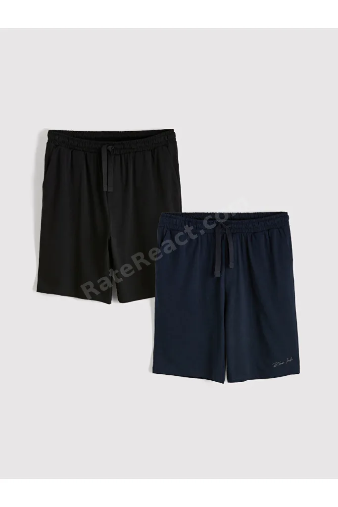 Lacivert Slim Fit Erkek Şort 2'li