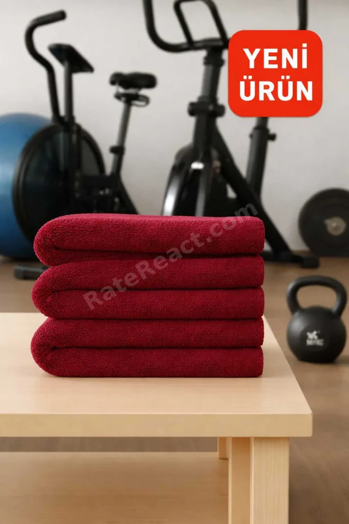 Bordo Fitness-Spor Havlusu 3 Adet -Hızlı Kuruyan-Kuaför ve Berber Havlusu 50*90 cm