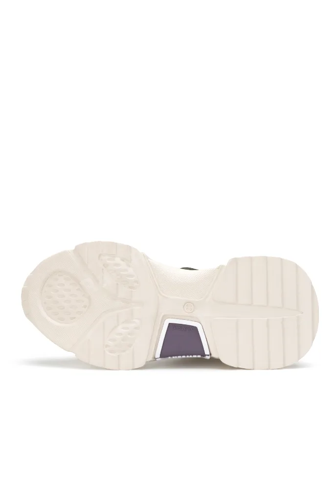 DS.PMD239K2110 Bej Mor Kadın Sneaker Günlük Spor Ayakkabı