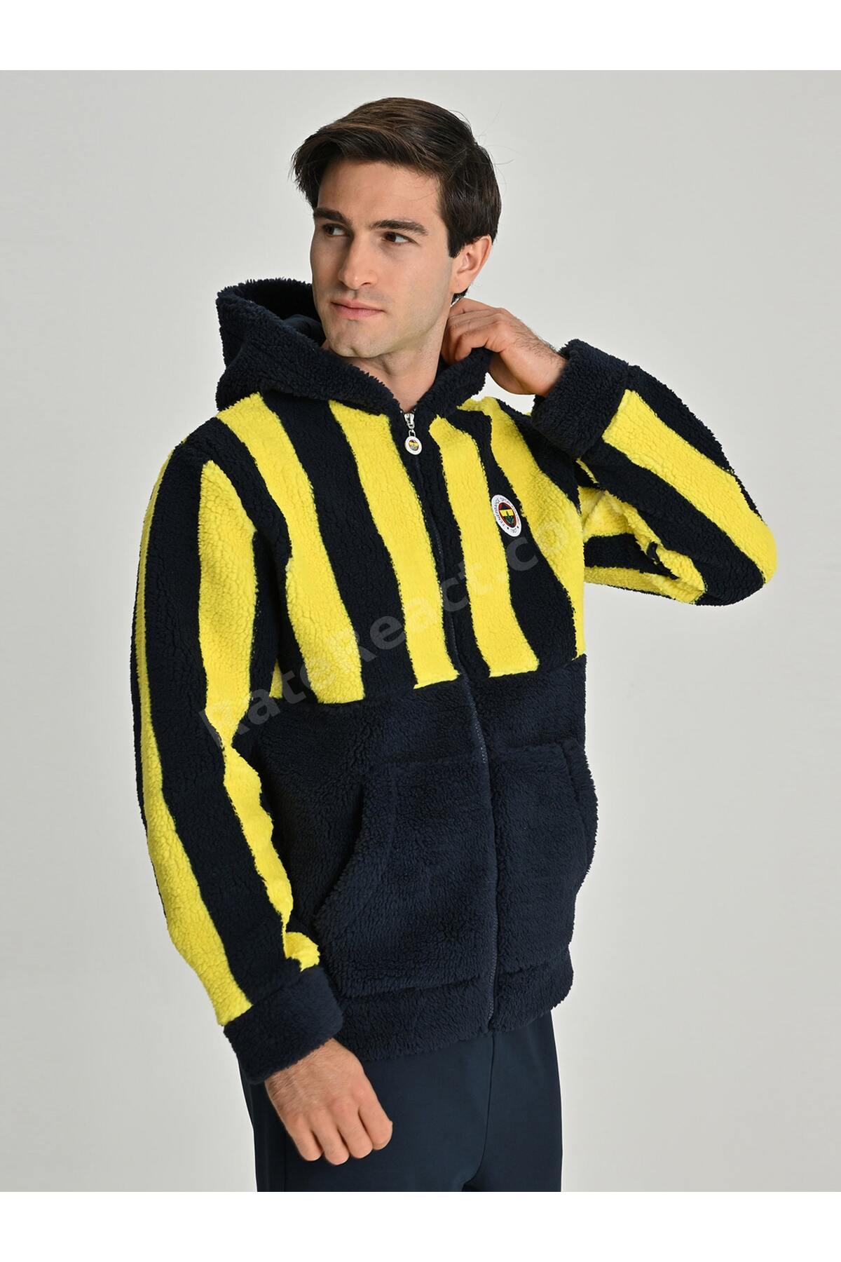 ERKEK TRIBUN ÇUBUKLU PELUŞ SWEAT